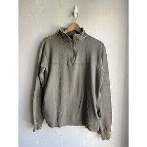 Cotton On Olive Green Pullover Sweater 1/4 Zip Unisex Utility Gorpcore Vintage